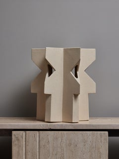 Star Shaped Ceramic Table Lamp by Frederic Bourdiec