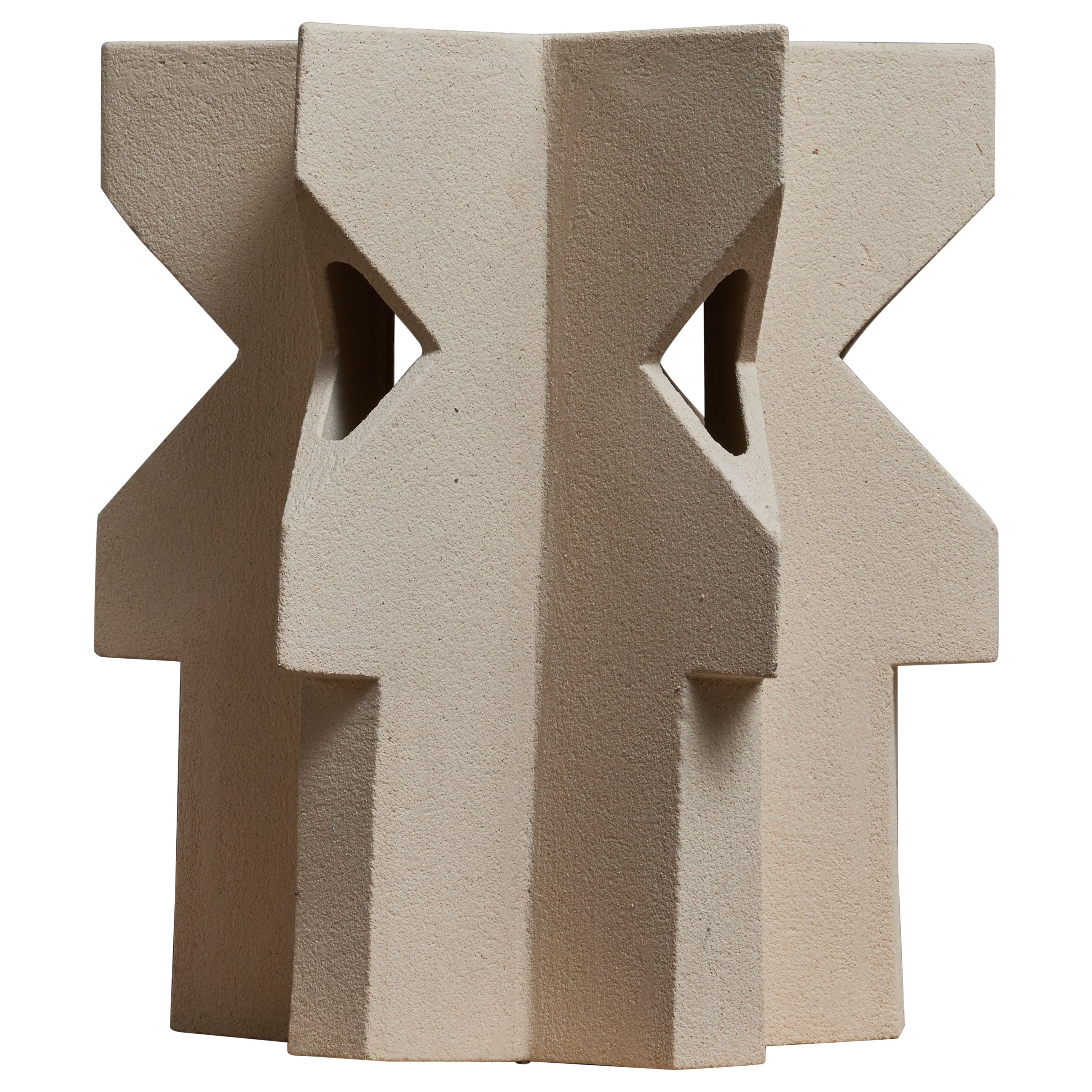 Star Shaped Ceramic Table Lamp by Frederic Bourdiec