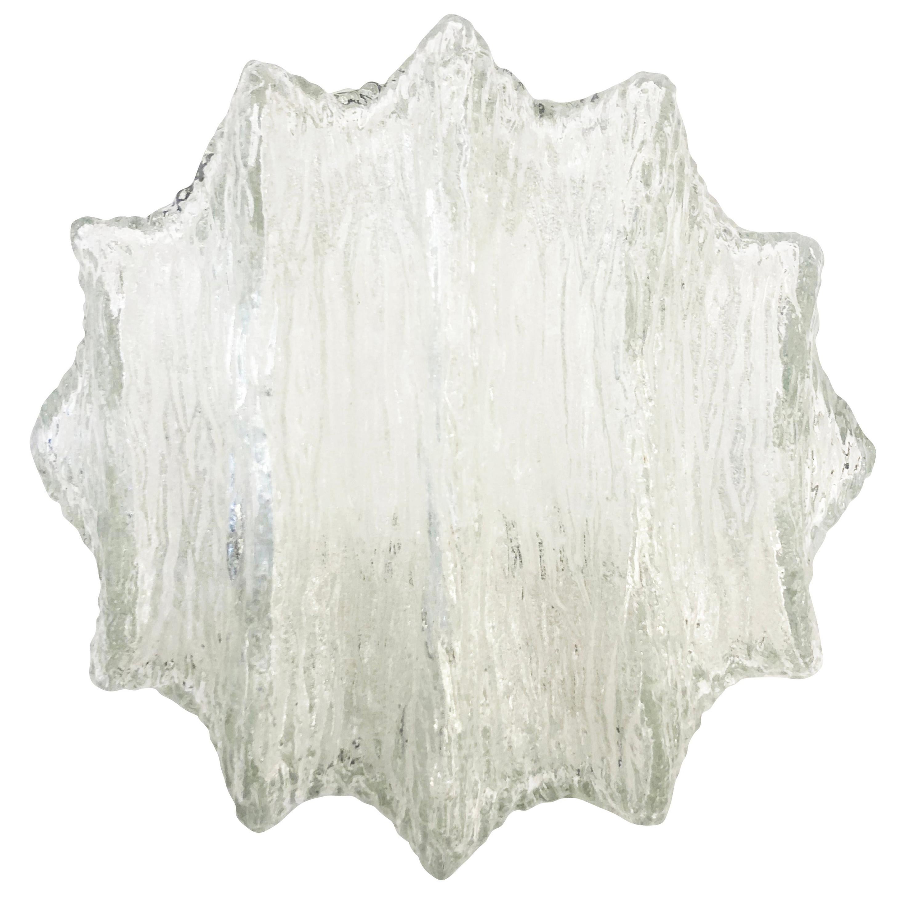 Star Shaped Murano Glass Flushmounts or Sconces