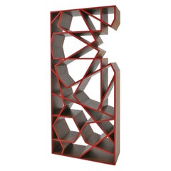 Star Shelf - American walnut geometric bookshelf