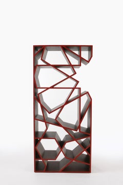 Star Shelf - American walnut geometric bookshelf