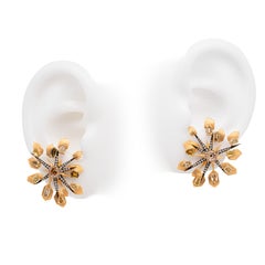 Star Shining Diamond Earrings, 18K Yellow Gold, Austy Lee