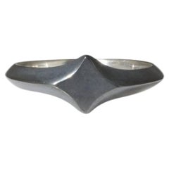 Star Signet Ring in Oxidized Sterling Silver by Alice Son