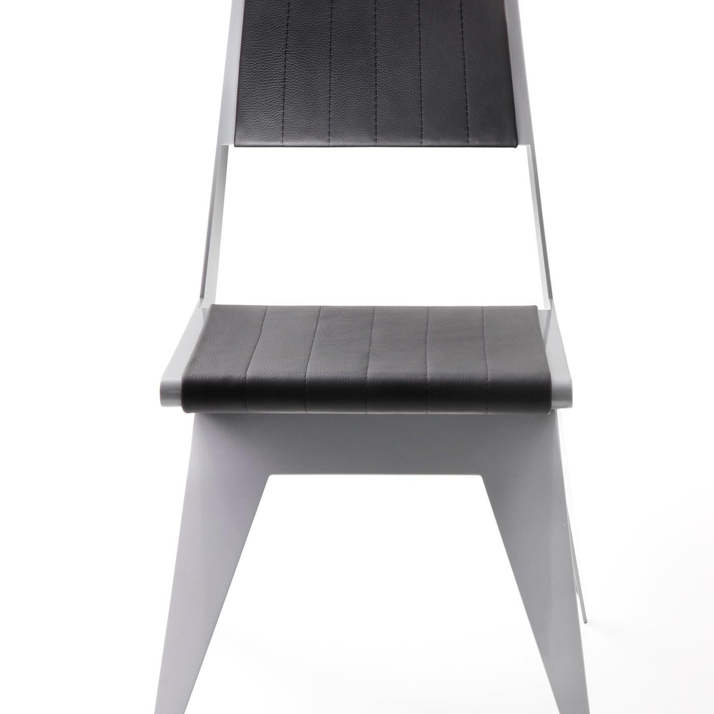 Italian Star Silver Chair by Antonio Pio Saracino