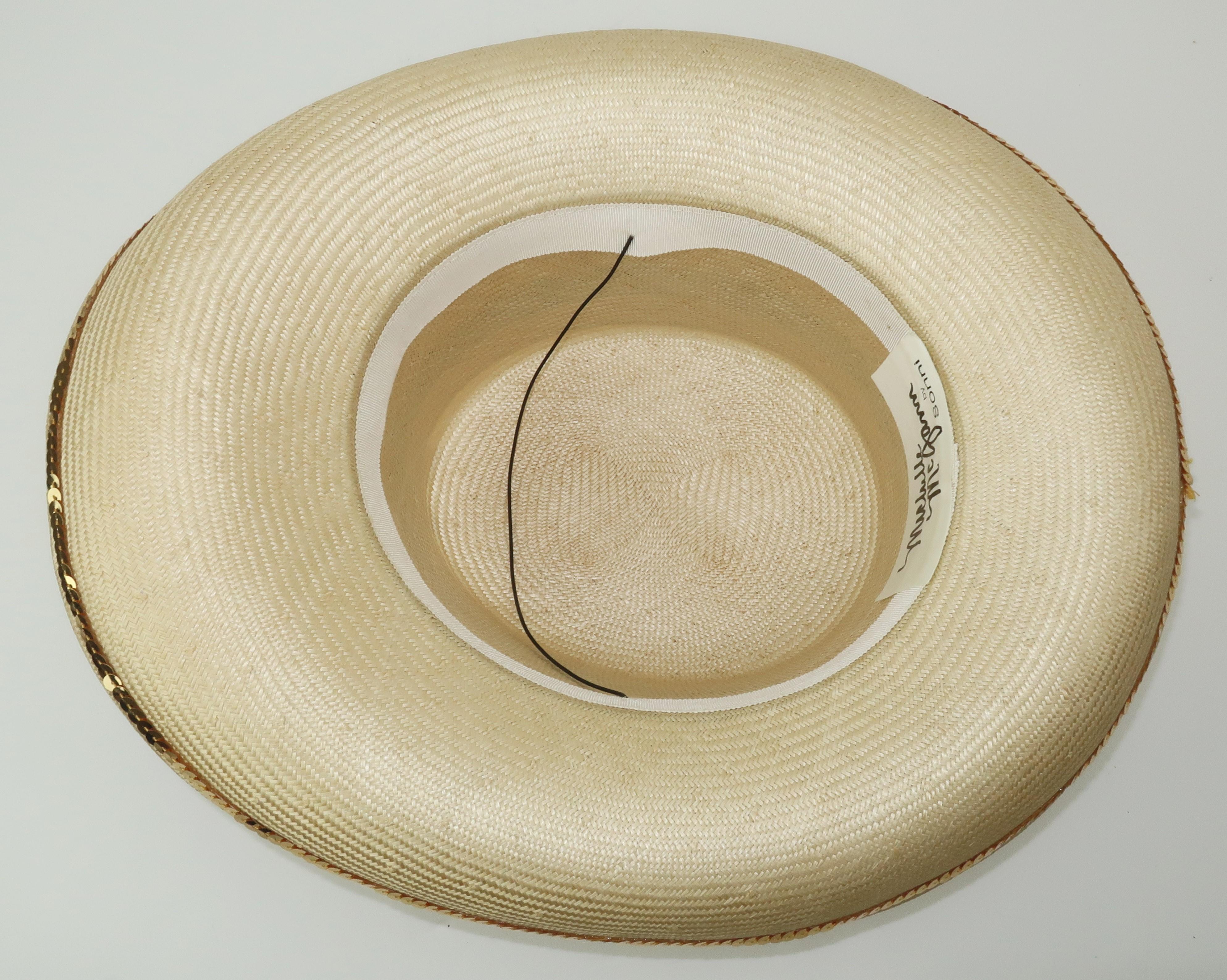 Star Spangled Sequin Straw Hat 6