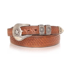 Star Sterling Buckle on Vogt Belt