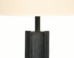 Star Table Lamp in Blackened Steel