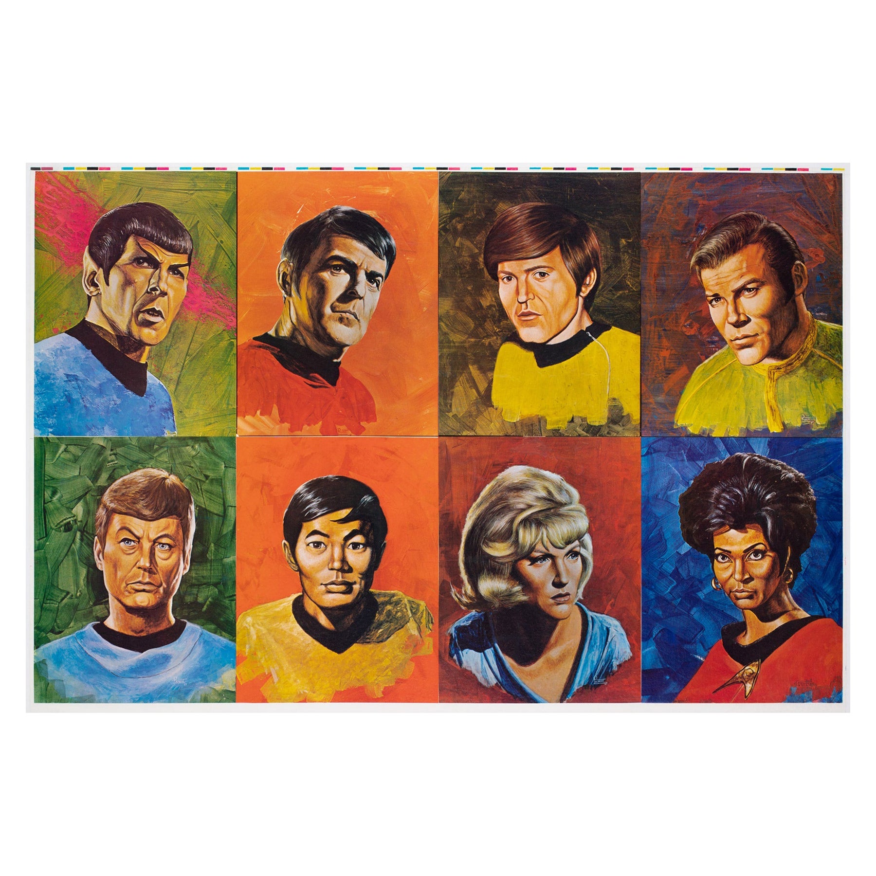 Poster di prova della stampante statunitense di Star Trek degli anni '70, Andrew Probert