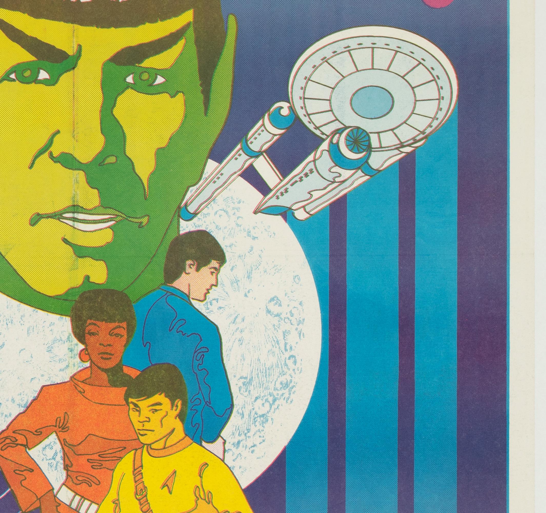 Linen Star Trek 1970s US Special Poster, Steranko For Sale