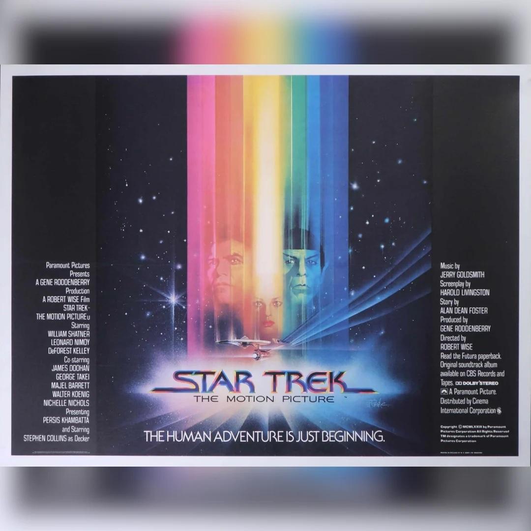 Star Trek (1979)
Original British Quad (30 X 40 Inches)

This is an original UK quad from the first foray in 1979 for Star Trek: The Motion Picture, marking the iconic franchise's debut on the big screen.

With stunning artwork by Bob Peak, this