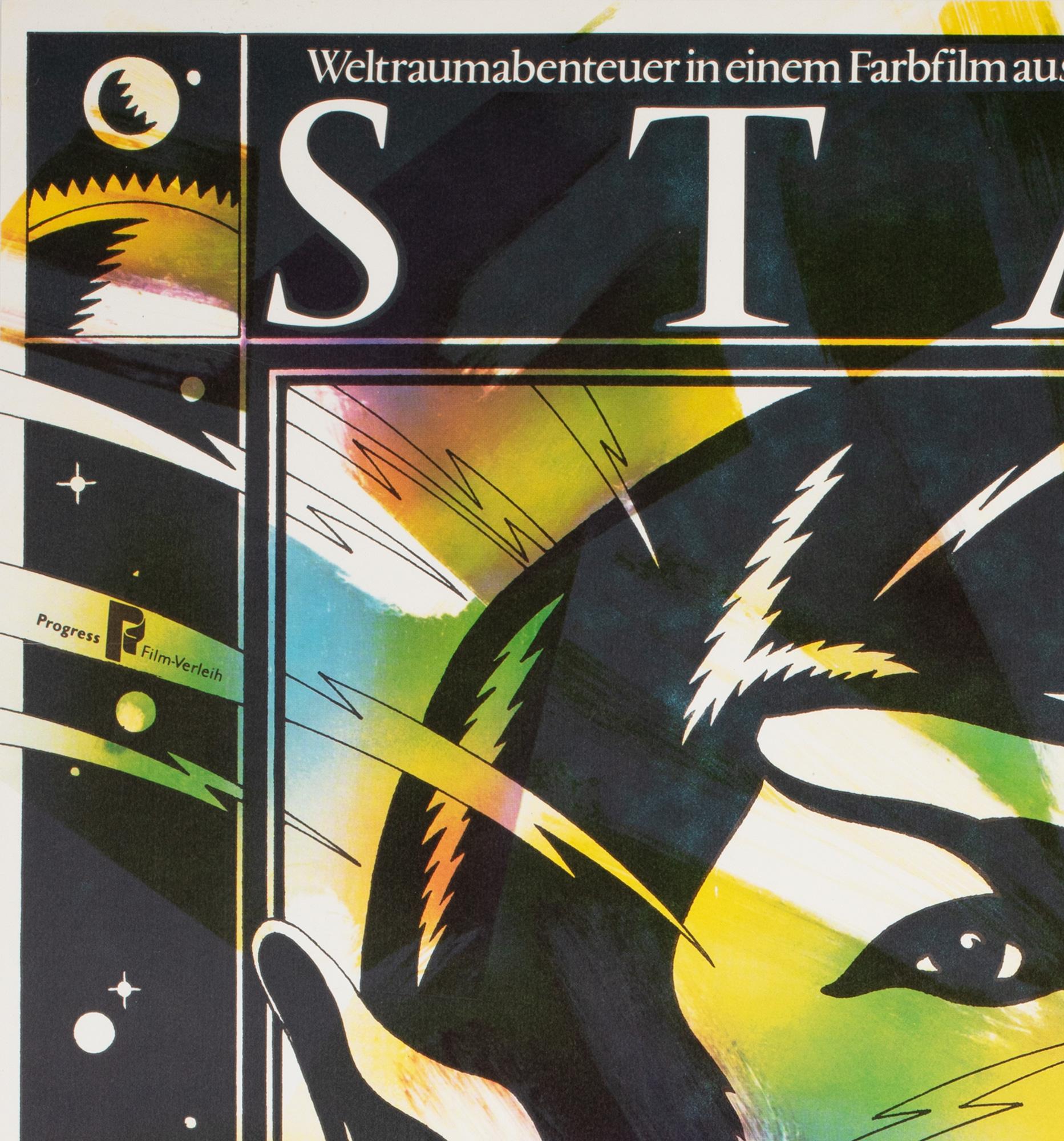 Affiche originale de l'Allemagne de l'Est du film Star Trek, 1985 2