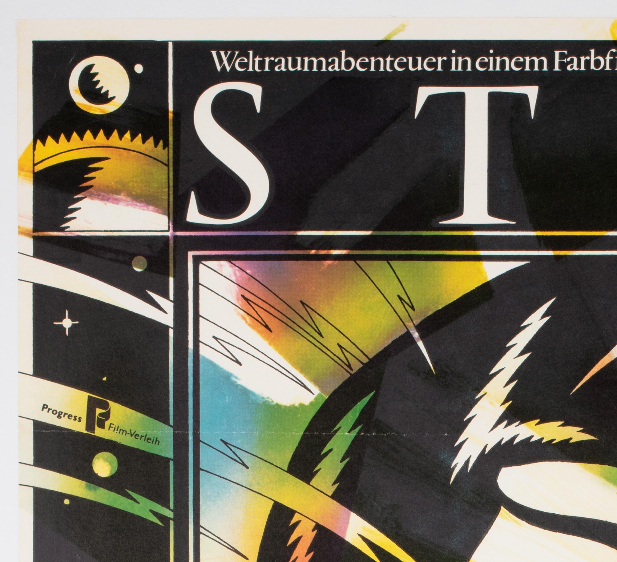 Star Trek Original East German Film Movie Poster, 1985, SCHULZ ILABOWSKI In Excellent Condition For Sale In Bath, Somerset