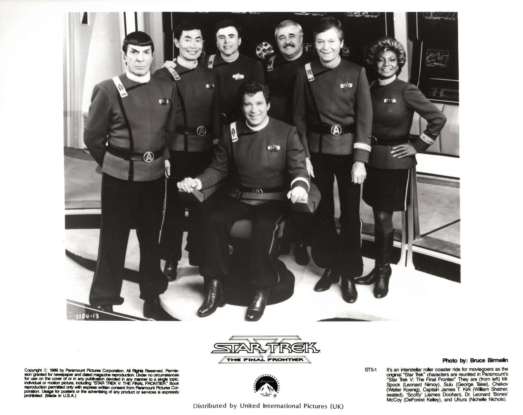 Star Trek V La Frontera Final 1989 Prensa Publicidad Película Película Fotograma en Excelente estado para la venta en Bath, Somerset