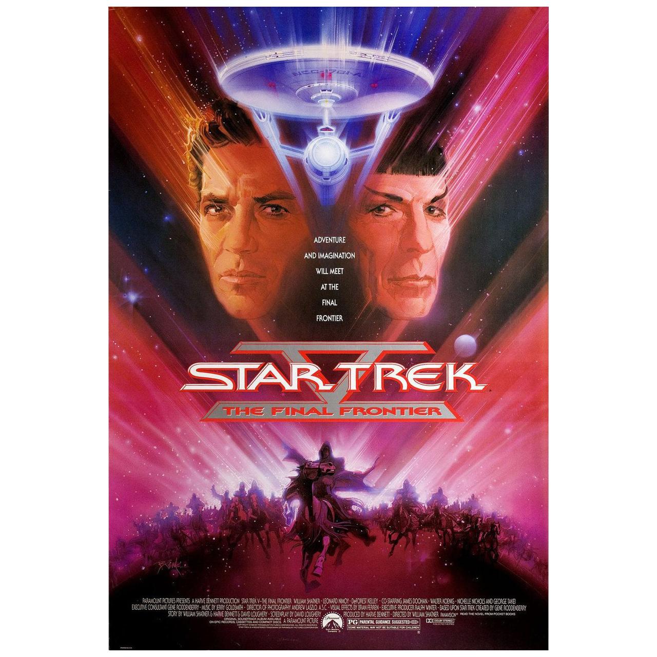 Star Trek V The Final Frontier 1989 U.S. One Sheet Film Poster