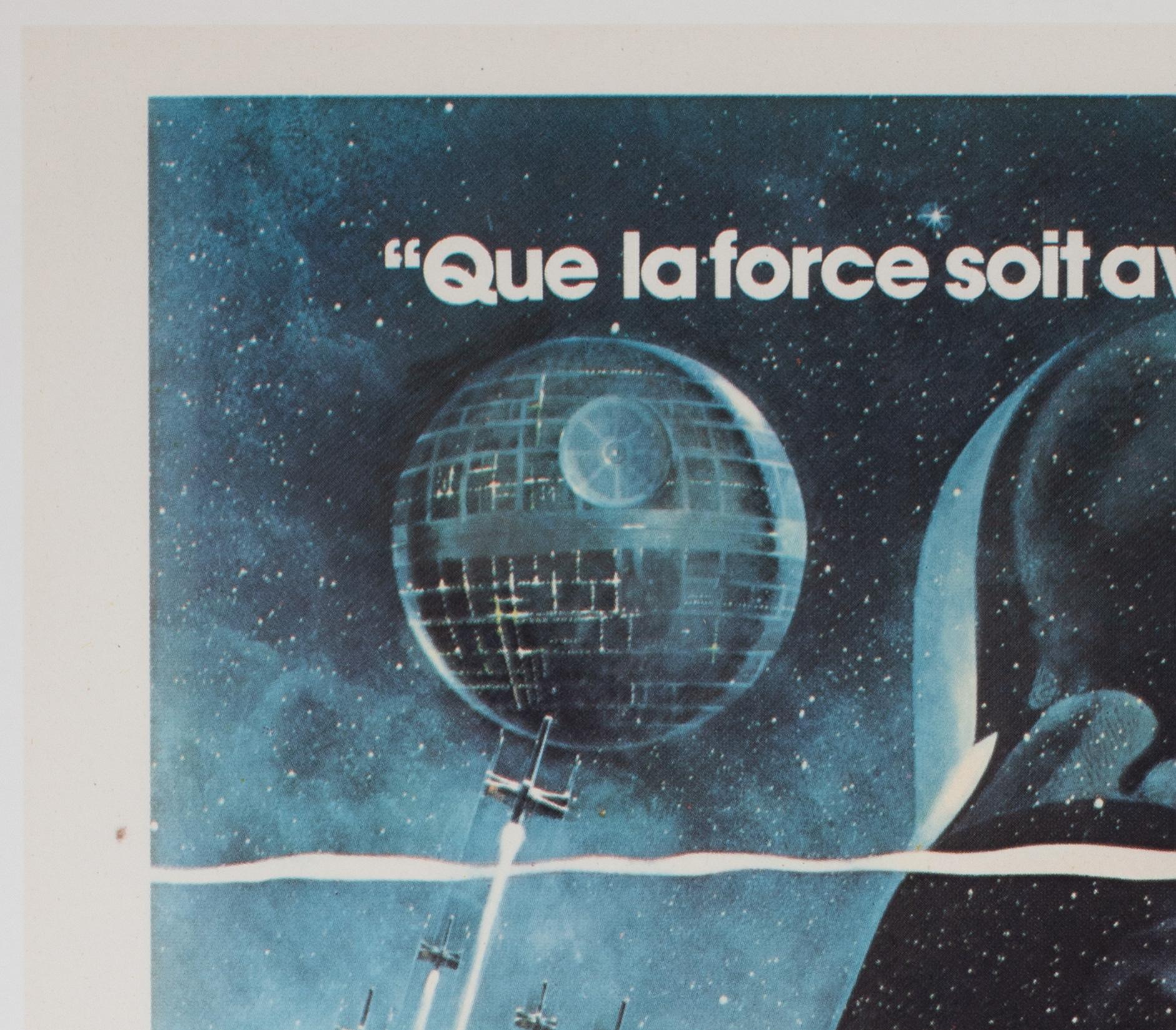 STAR WARS 1977 French Moyenne Film Movie Poster, TOM JUNG In Excellent Condition For Sale In Bath, Somerset