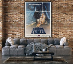 Star Wars 1977 French Grande Film Poster, Tom Jung