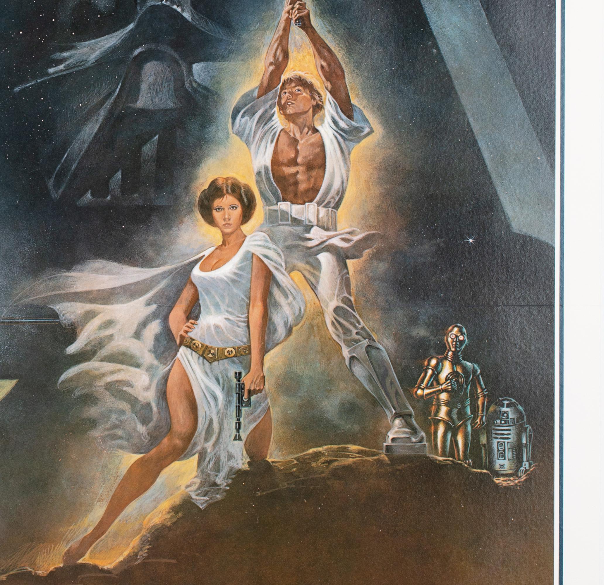 20th Century STAR WARS 1977 International US Film Movie Poster, 1st Printing, Jung
