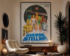 Star Wars 1977 Italian 2 Foglio Film Poster, Michelangelo Papuzza