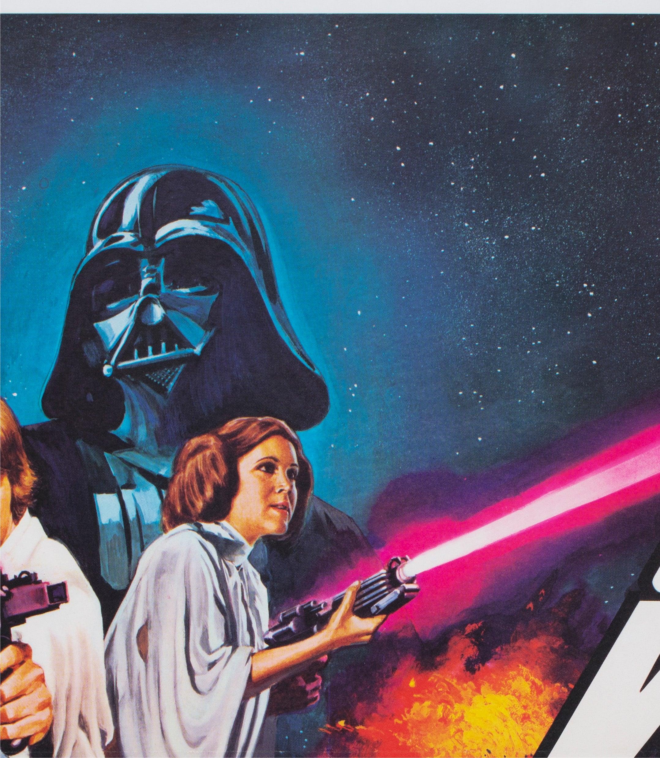 Star Wars 1977 UK Quad Style C Oscars Film Poster, Tom Chantrell In Excellent Condition For Sale In Bath, Somerset