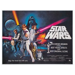 Star Wars 1977 UK Quad Style C Cartel de los Oscars, Tom Chantrell