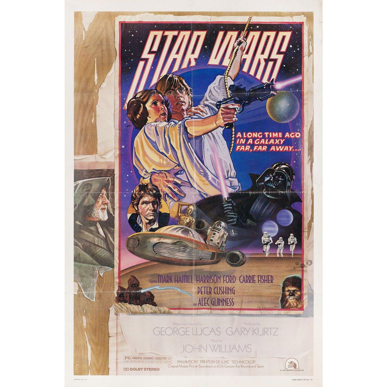 Original 1977 U.S. one sheet poster by Drew Struzan / Charles White III for. Very good fine condition, folded with edge wear. Many original posters were issued folded or were subsequently folded. Please note: the size is stated in inches and the