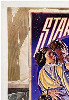 STAR WARS - UNA NUEVA ESPERANZA Auténtico cartel de cine original de época de una sola hoja estilo D