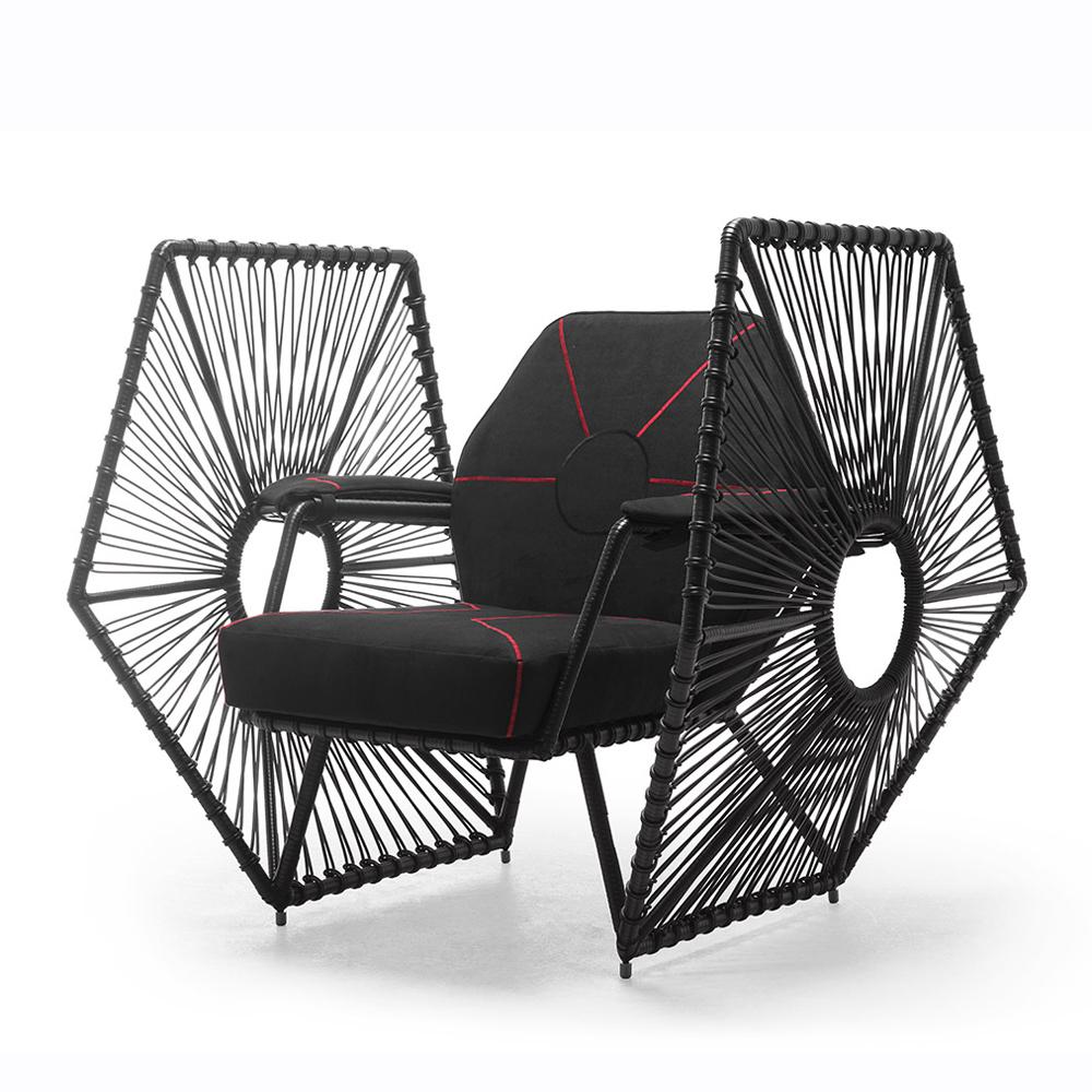Star Wars Fighter-Sessel in Schwarz oder Weiß (Handgefertigt) im Angebot