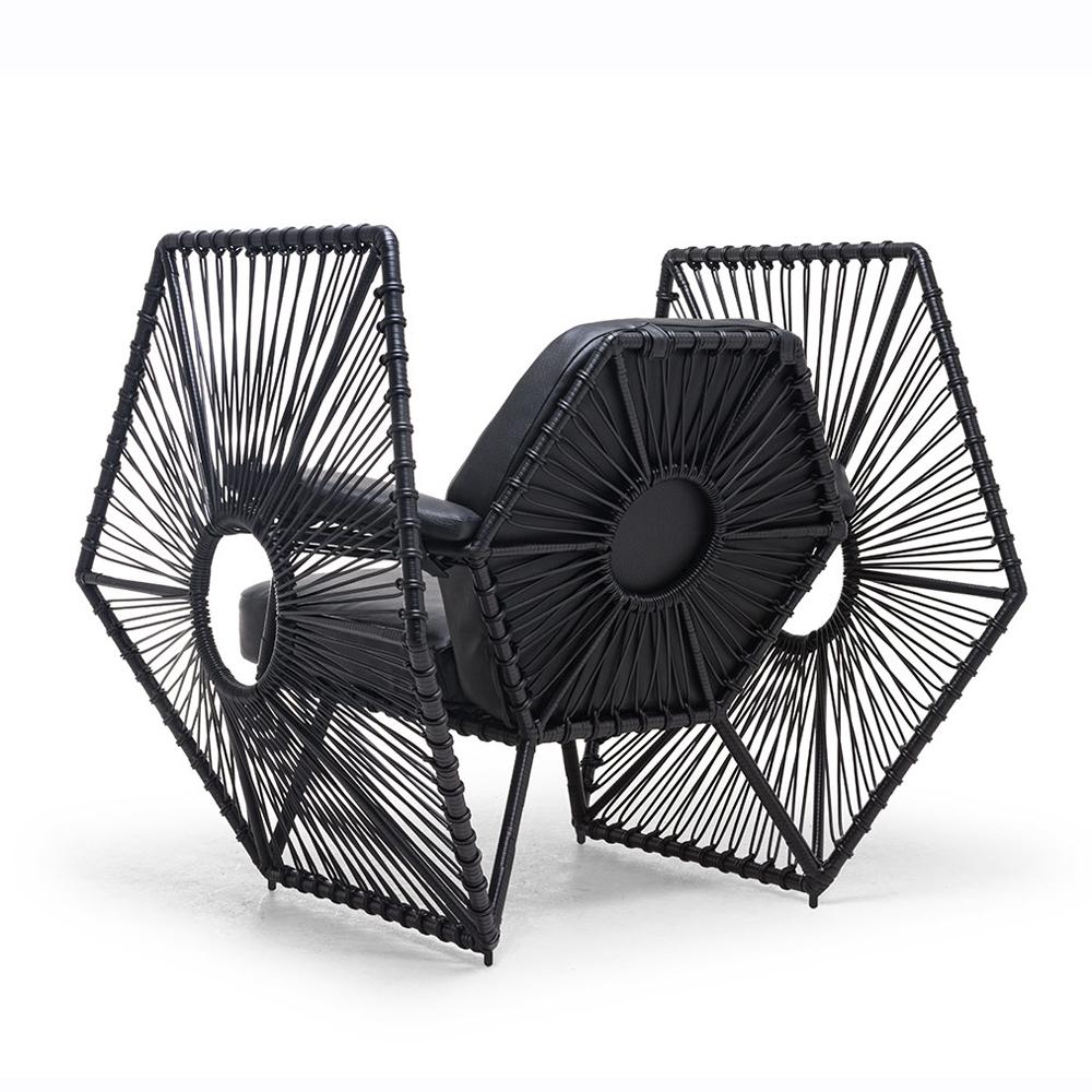 Philippine Star Wars Fighter Armchair Black or White For Sale