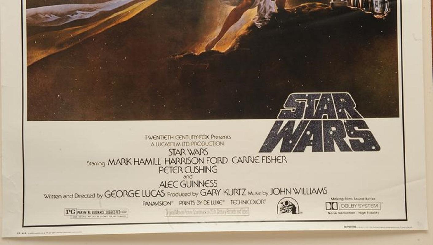 Star Wars Iconic 1977 Episode IV A New Hope style A Movie Poster by Tom Jung In Fair Condition For Sale In High Wycombe, Buckinghamshire
