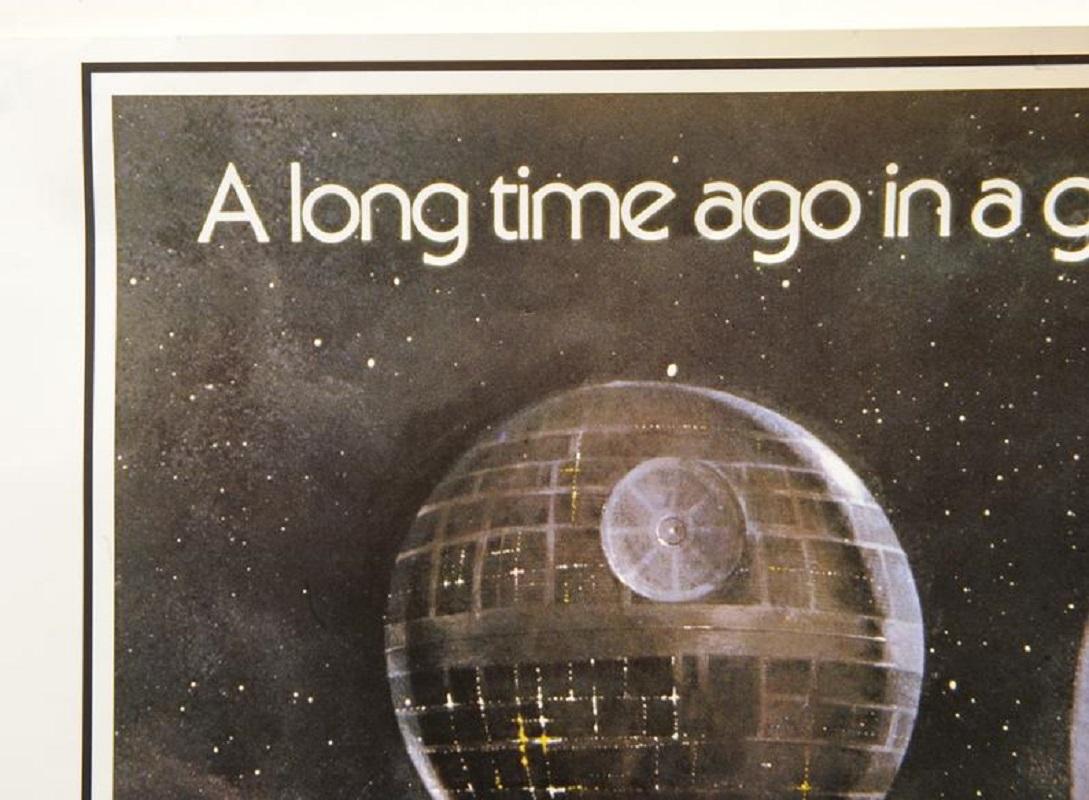 Contemporary Star Wars Iconic 1977 Episode IV A New Hope style A Movie Poster by Tom Jung For Sale