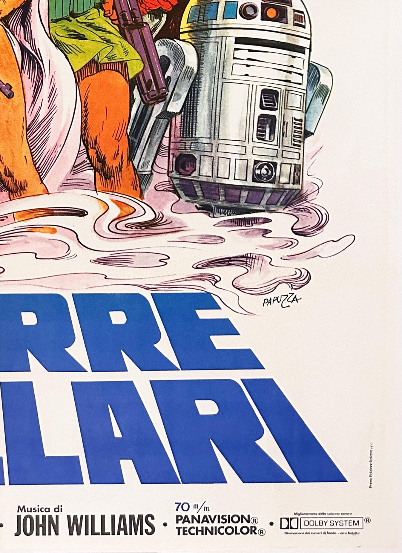 Original italienisches Star Wars-Filmplakat, 1977, MICHELANGELO PAPUZZA (Italienisch)
