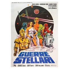 Star Wars Original Italian Film Movie Poster, 1977, MICHELANGELO PAPUZZA