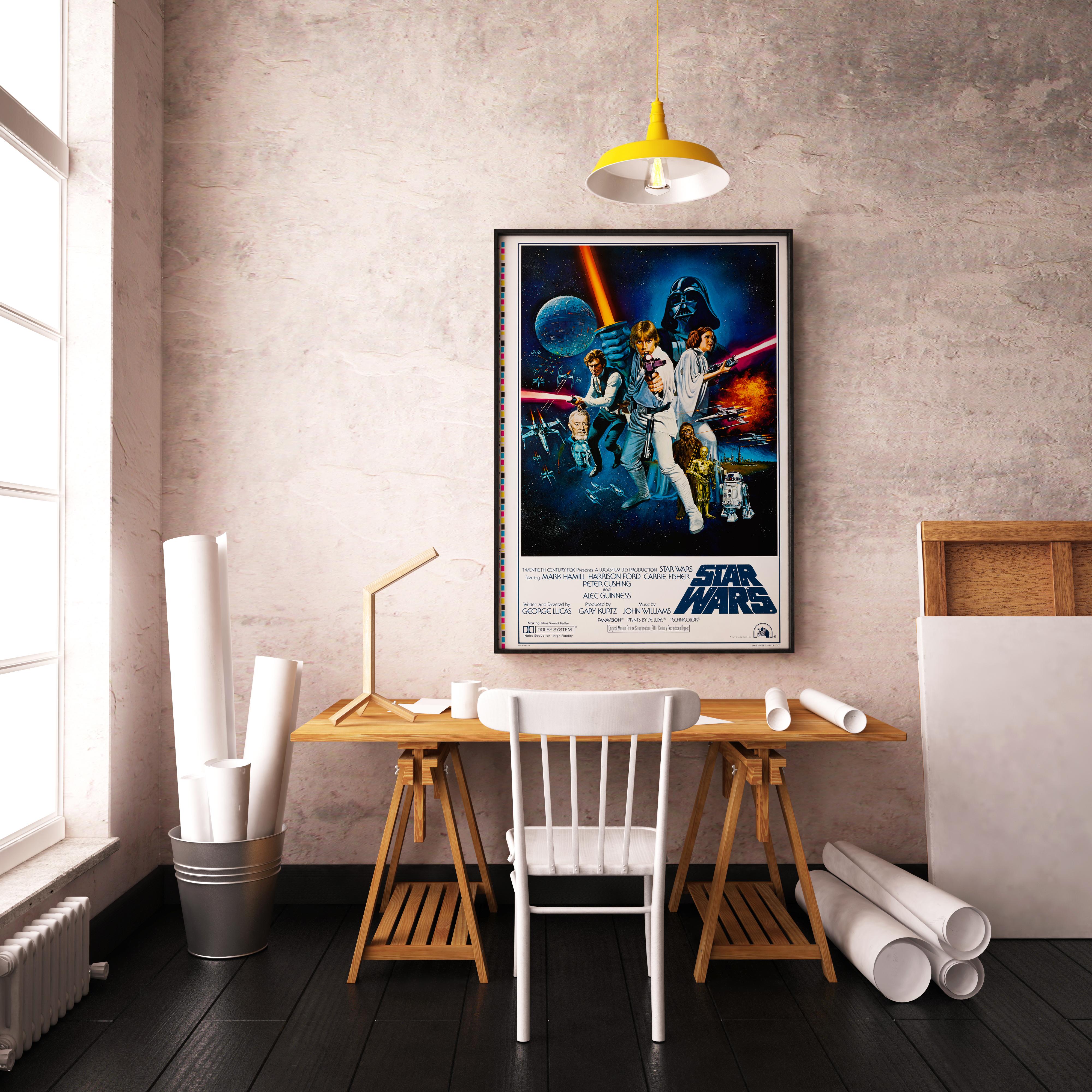 „Star Wars“ Original-Filmplakat im Originalstil von C Printer's Proof One Sheet, 1977 (Space Age) im Angebot