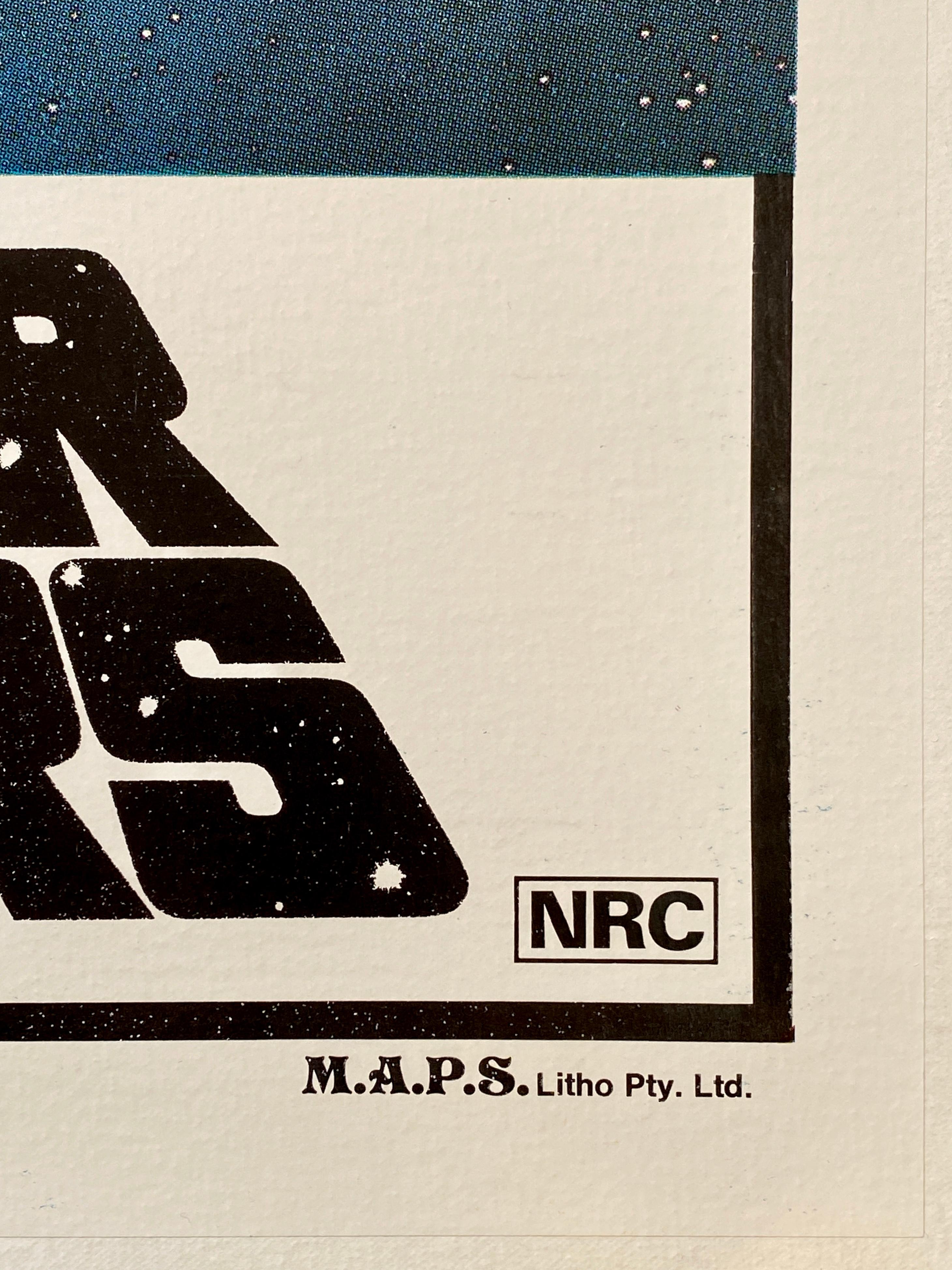 'Star Wars' Original Vintage Australian One Sheet Movie Poster, 1977 2