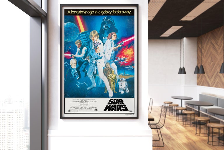 Post-Modern 'Star Wars' Original Vintage Australian One Sheet Movie Poster, 1977