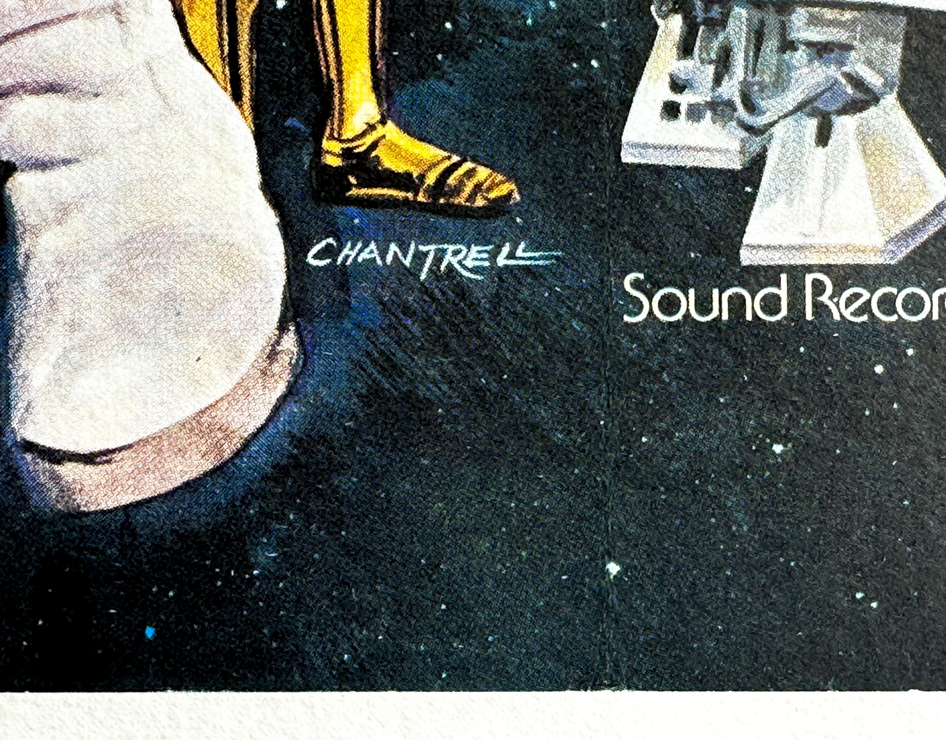Paper 'Star Wars' Original Vintage British Quad Movie Poster by Tom Chantrell, 1977 For Sale