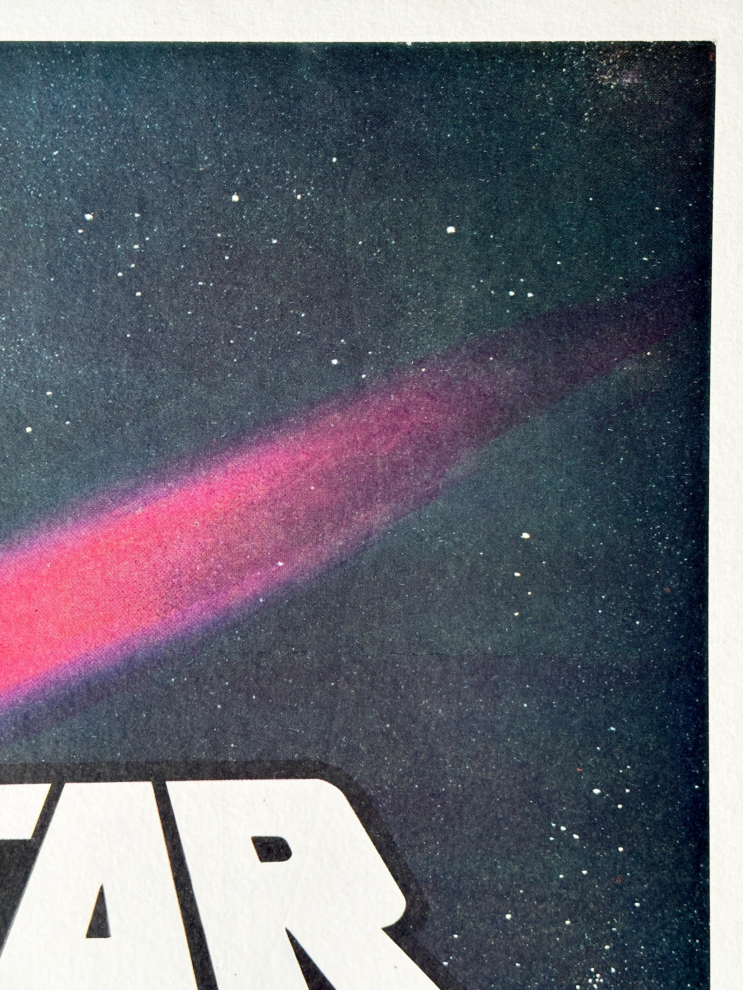 'Star Wars' Original Vintage British Quad Movie Poster by Tom Chantrell, 1977 For Sale 2