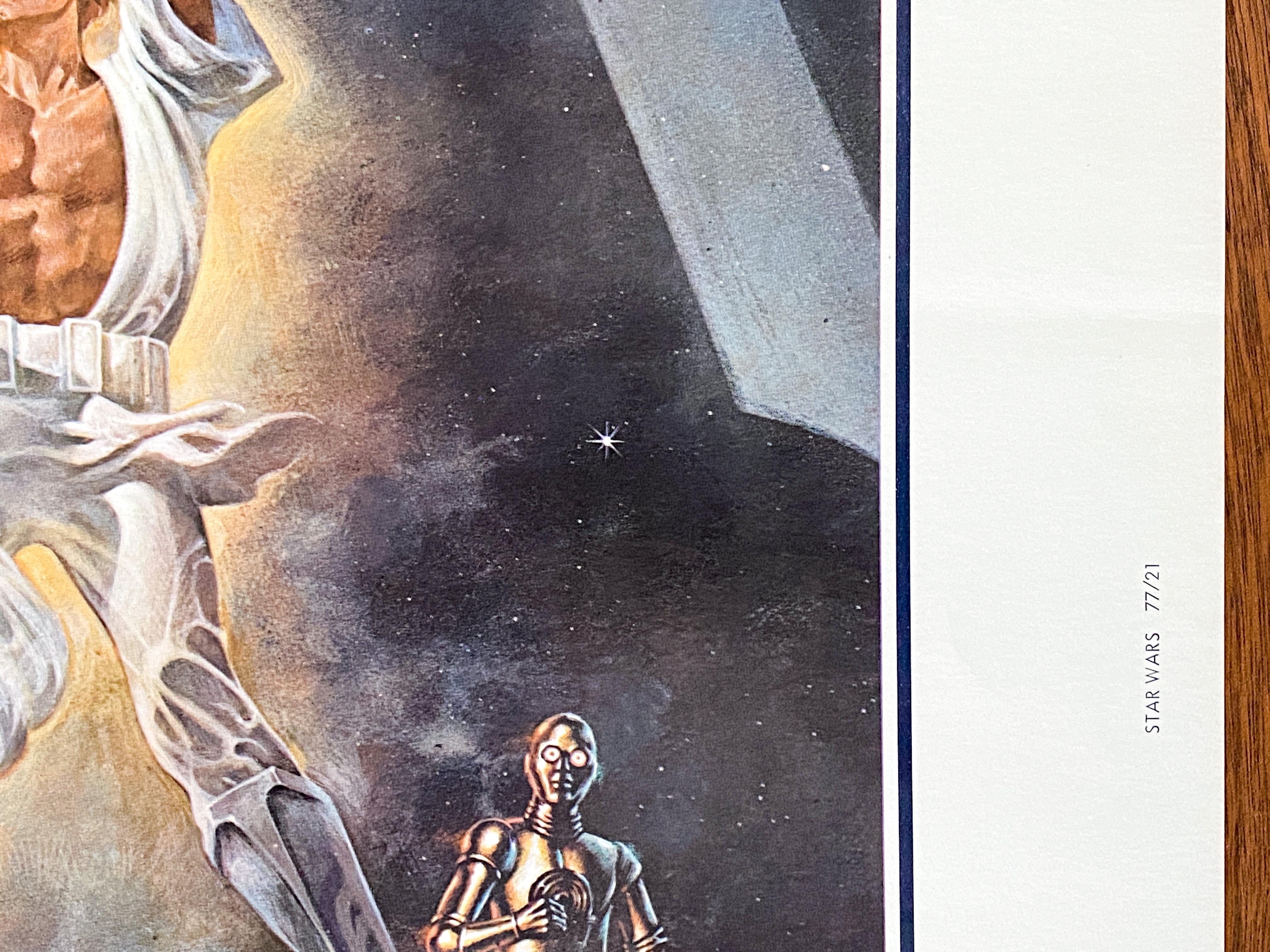 'Star Wars' Original Vintage Movie Poster by Tom Jung, American, 1977 3