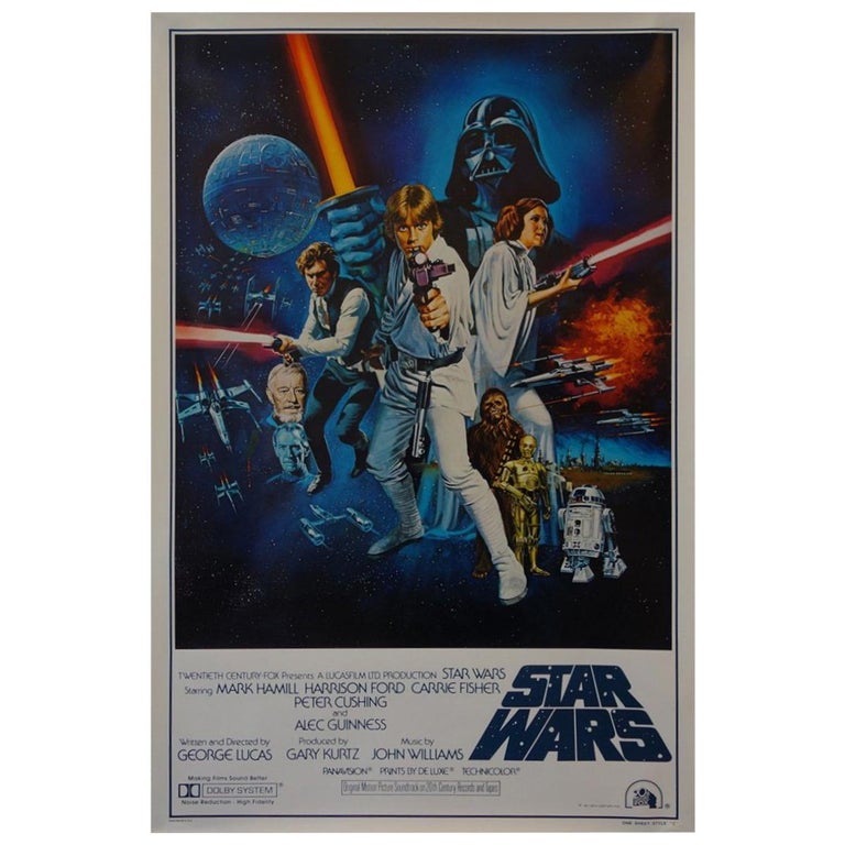 Star Wars, Poster, 1977 For Sale at 1stDibs | 1977 star wars poster, wars plakat 1977, original star wars