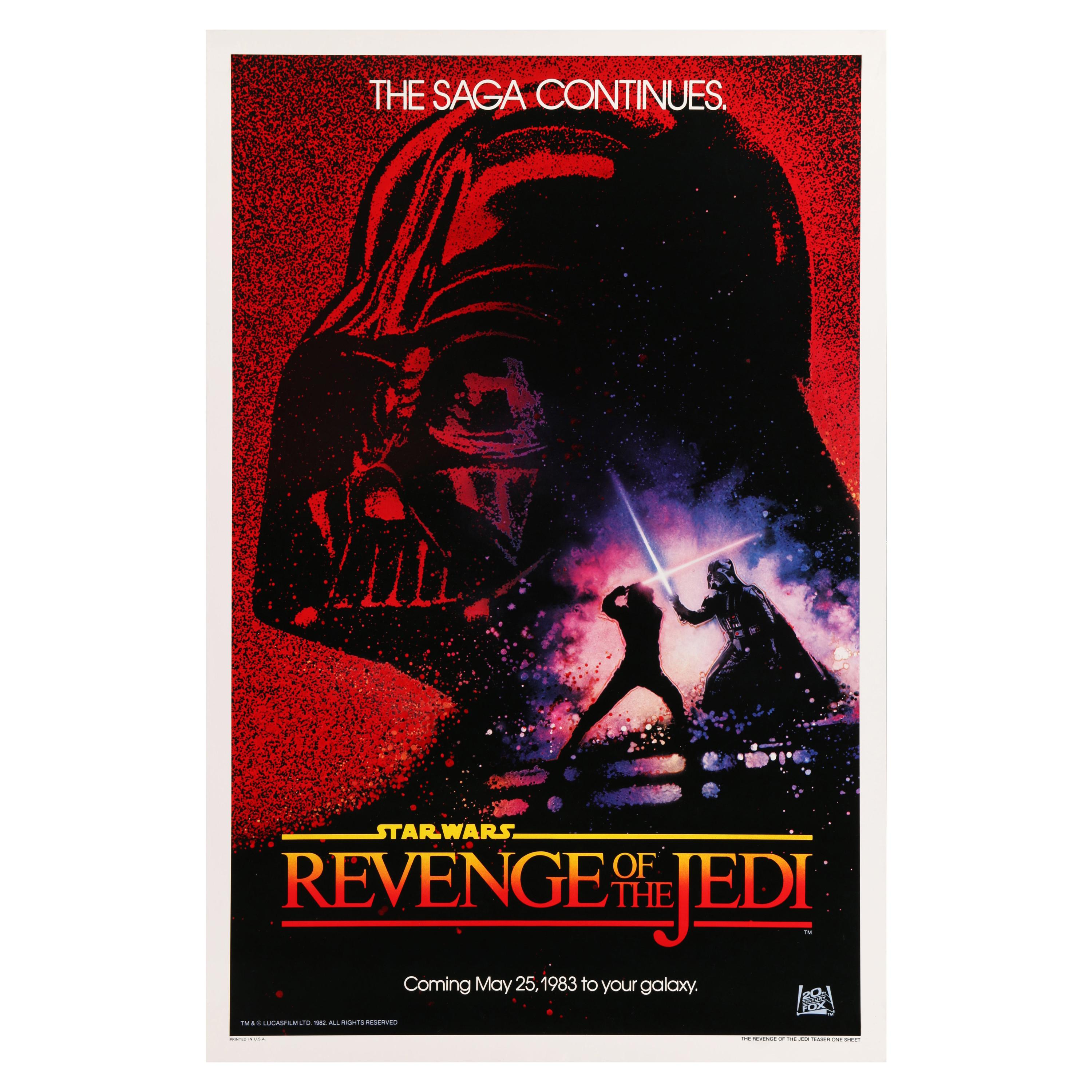 Star Wars "Return of the Jedi" Original Vintage US One Sheet Movie Poster, 1983