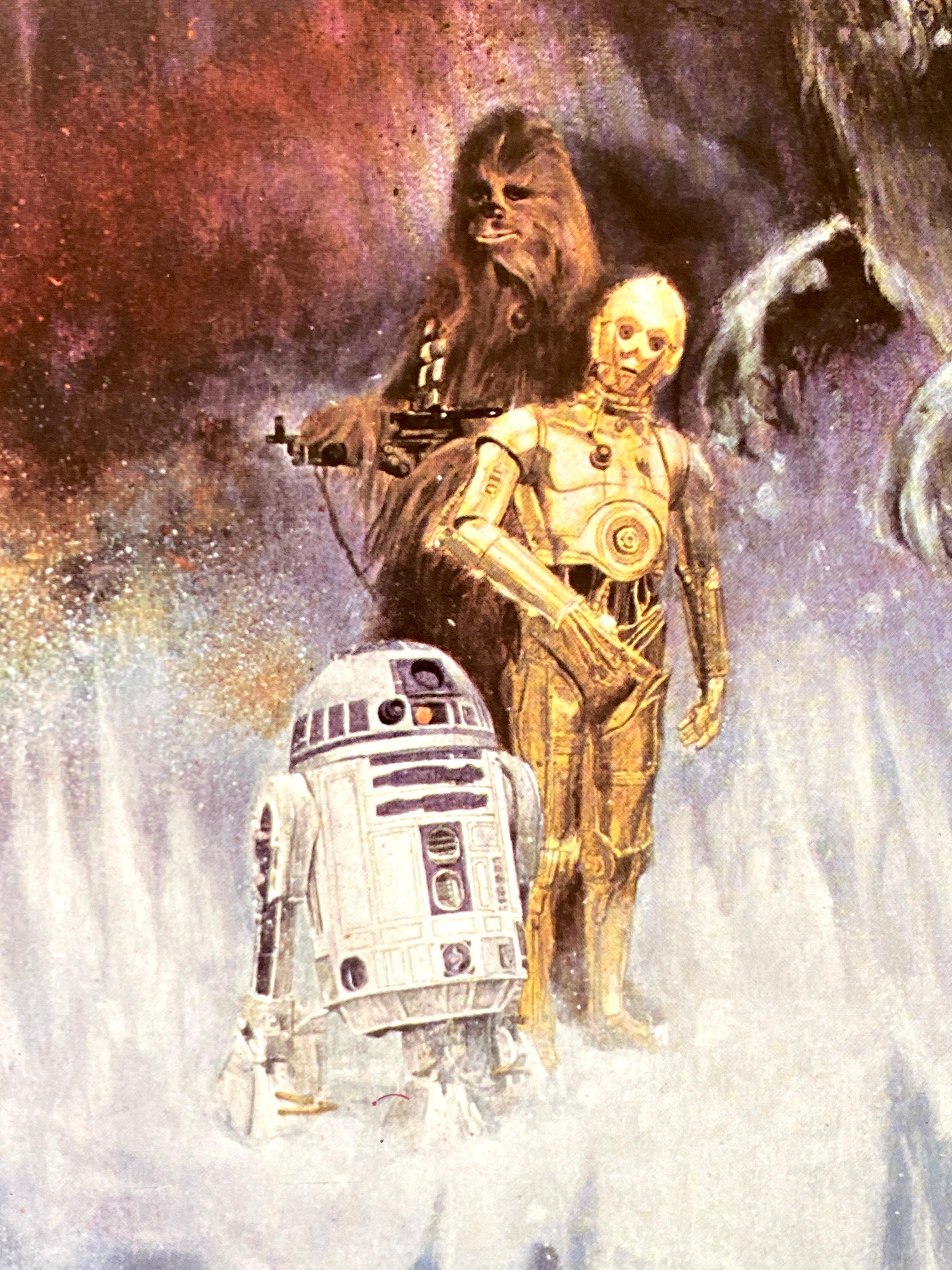 Ère spatiale Affiche originale du film américain « The Empire Strikes Back » (L'Empire contre-attaque), 1980
