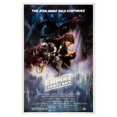 Affiche originale du film américain « The Empire Strikes Back » (L'Empire contre-attaque), 1980