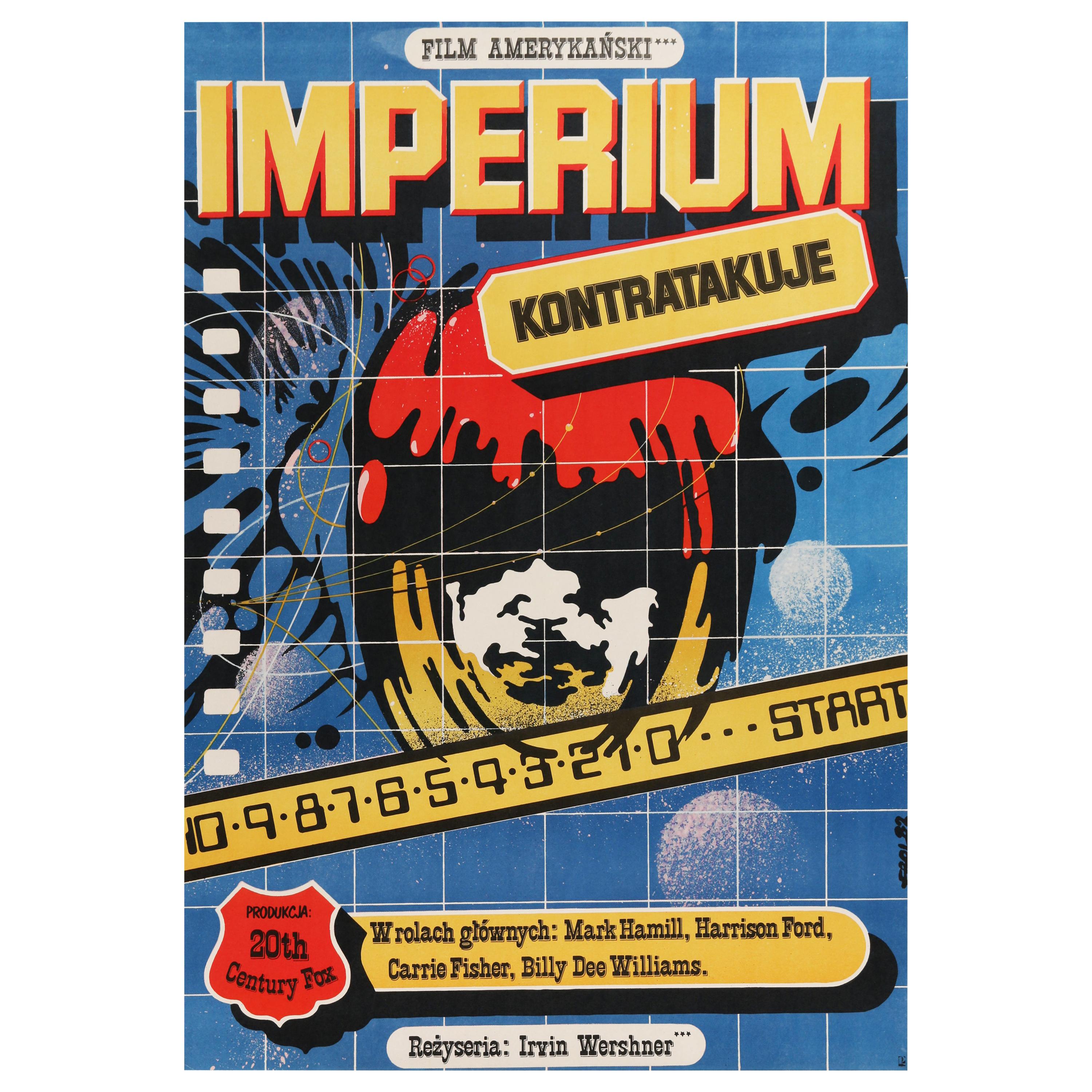 „The Empire Strikes Back“, Original-Vintage-Filmplakat, Polnisch, 1983