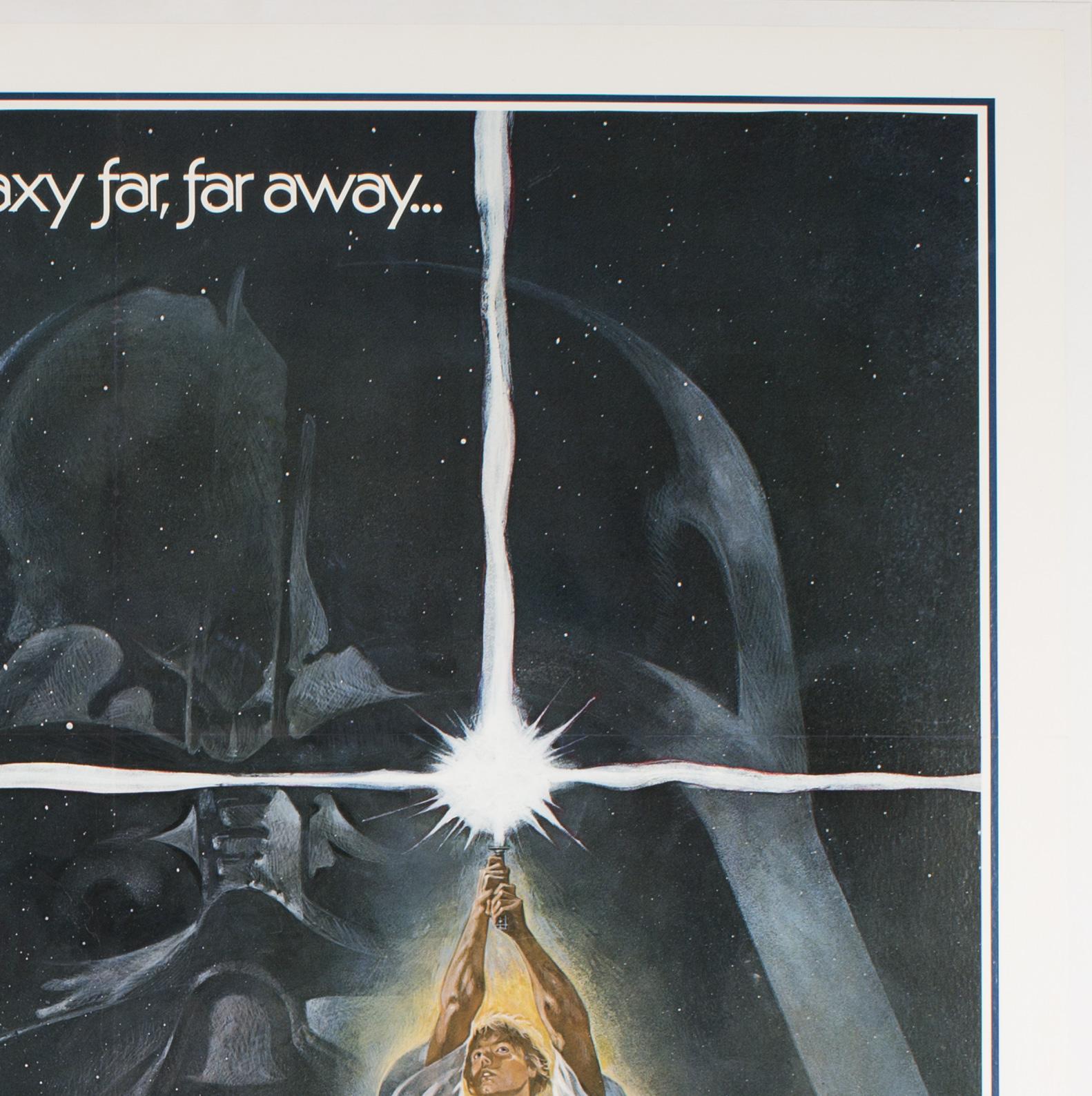 Star Wars US 1 Blatt Stil A '1st Printing' Original Filmplakat, Jung, 1977 (Leinen)