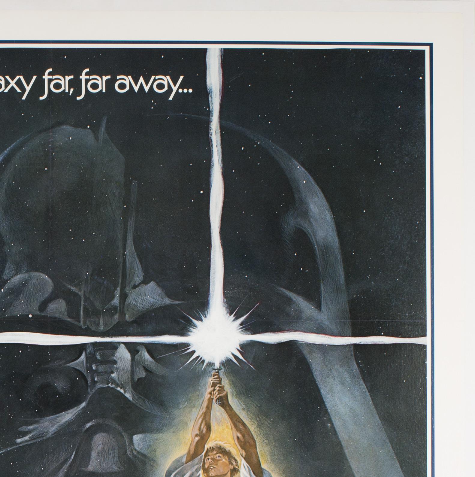 Linen Star Wars US 1 Sheet Style A '1st Printing' Original Film Poster, Jung, 1977