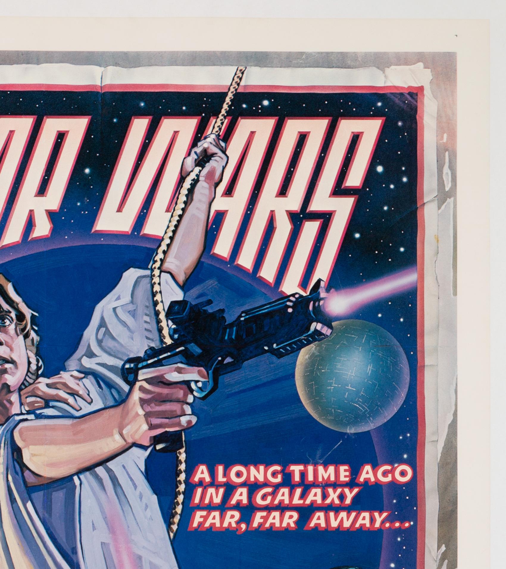 Star Wars US 1 Sheet Style D Original Film Movie Poster, Struzen, 1977 In Excellent Condition In Bath, Somerset