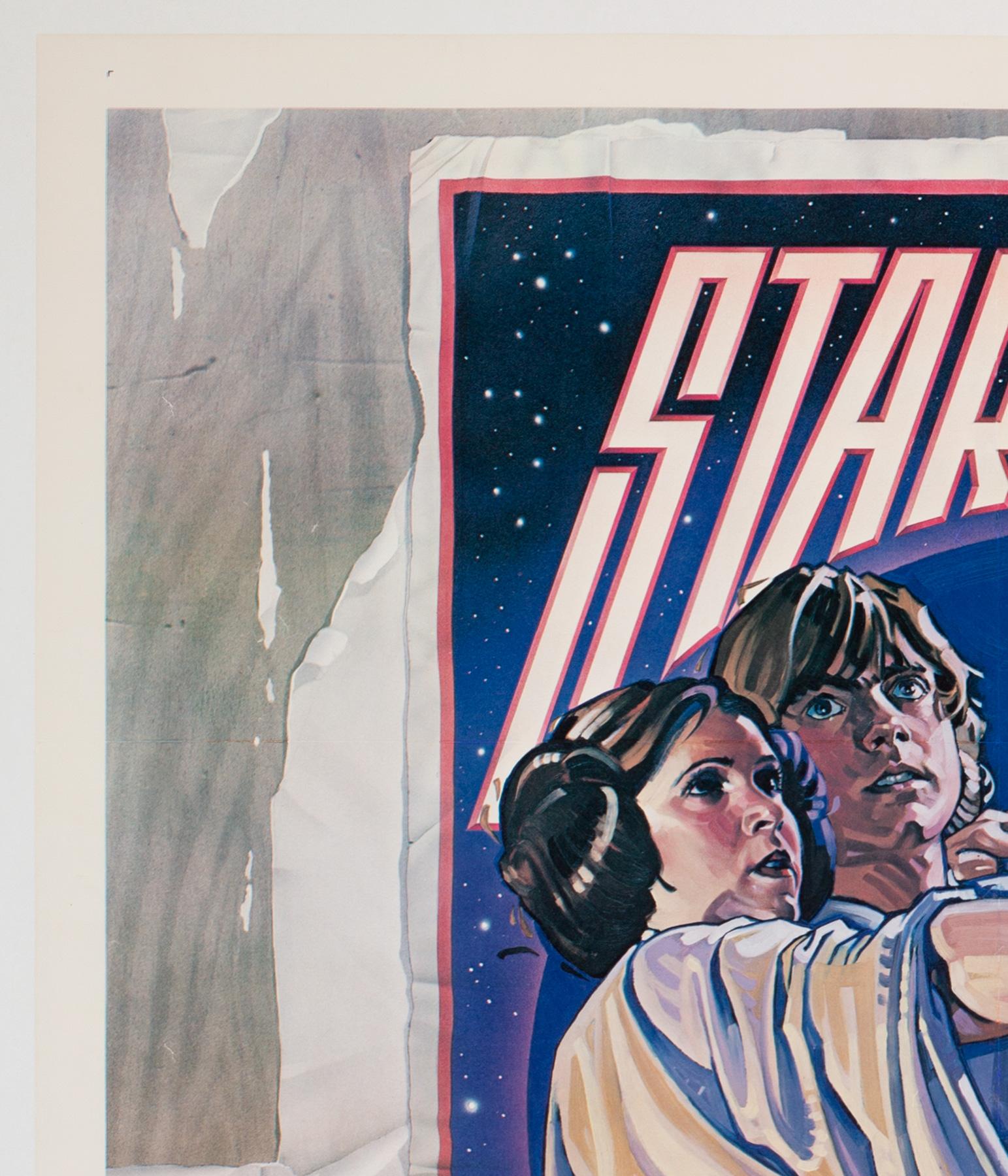 20th Century Star Wars US 1 Sheet Style D Original Film Movie Poster, Struzen, 1977