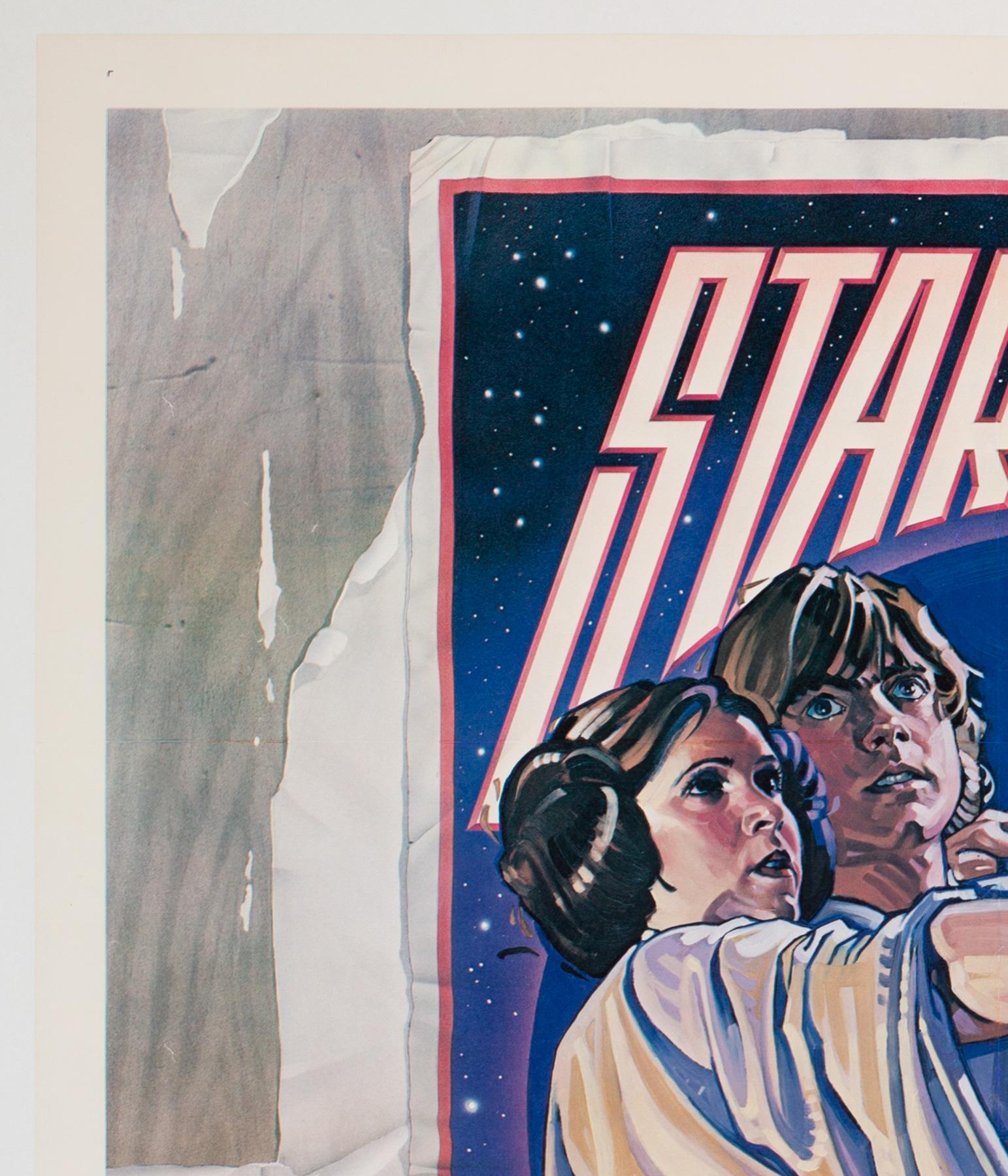 Affiche d'origine du film Star Wars US 1 style D, Struzen, 1977 1