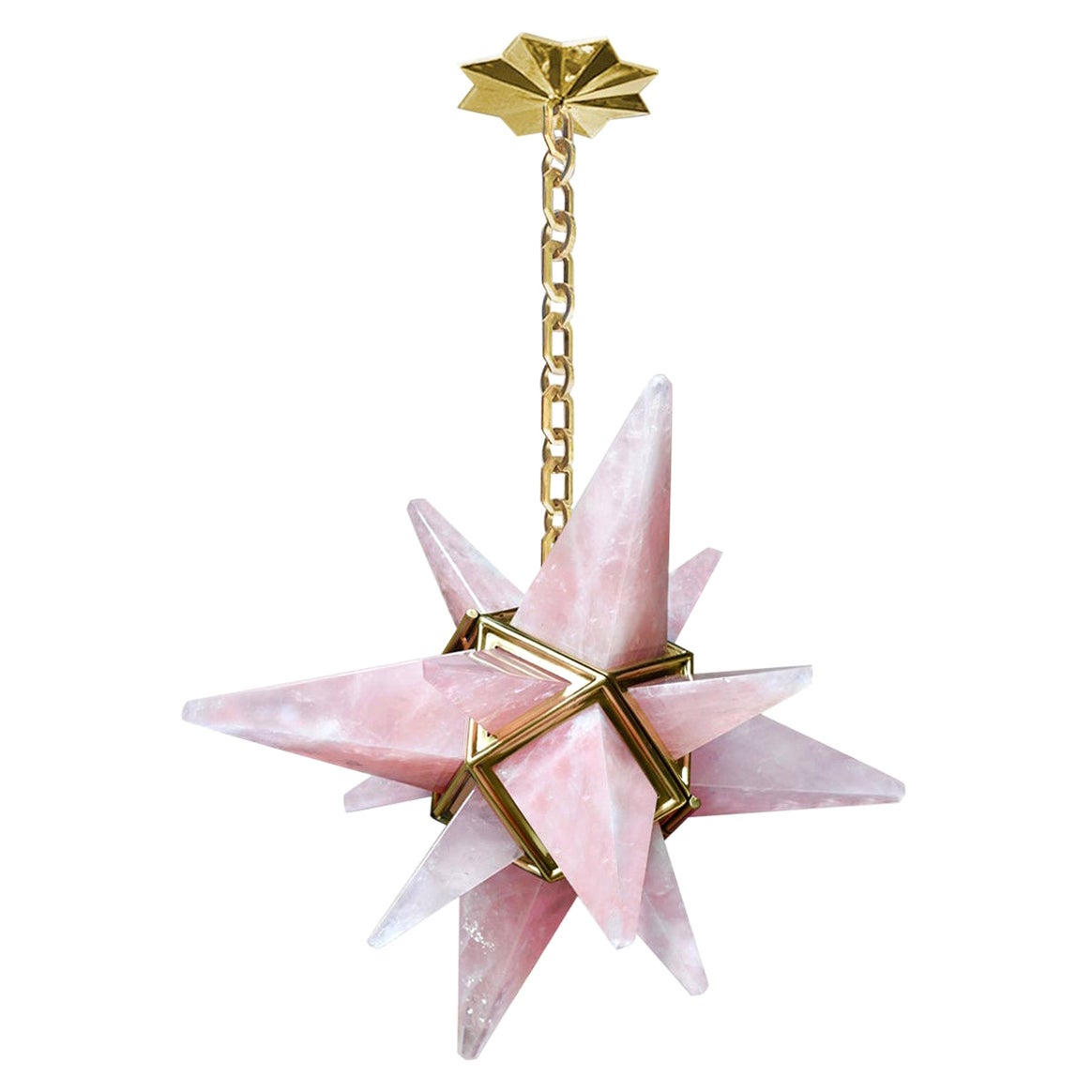 Lampadario di cristallo Star18 Pink Rock di Phoenix