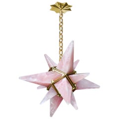 STAR18 Rosa Bergkristall-Kronleuchter von Phoenix